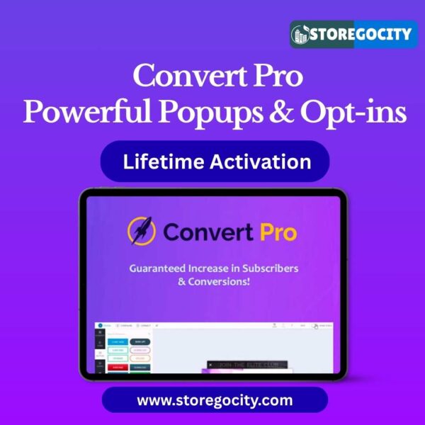 Convert Pro Powerful Popups & Opt-ins with Lifetime Access