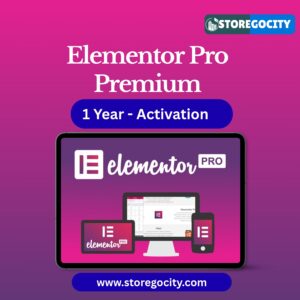 Elementor Pro Premium Website Builder 1-Year Activation Storegocity