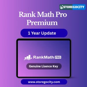 Rank Math Pro Premium SEO Plugin with 1-Year Activation Storegocity