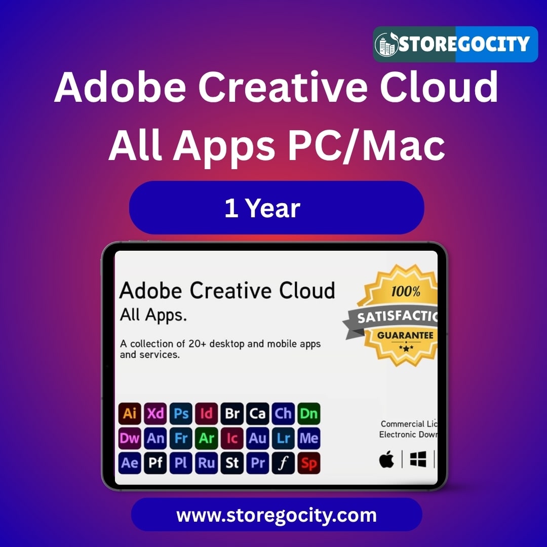 Adobe Creative Cloud All Apps 1 Year PC/Mac storegocity
