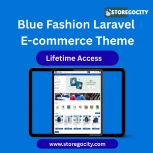 Blue Fashion Laravel E-commerce PHP Script storegocity