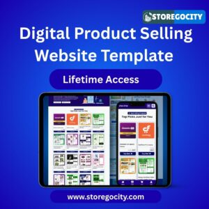 Digital Product Selling Website Template
