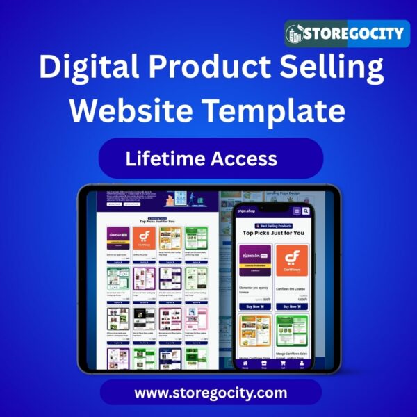Digital Product Selling Website Template